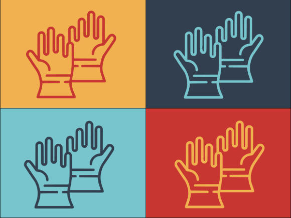Cold Medical Gloves: Graphics for Logos