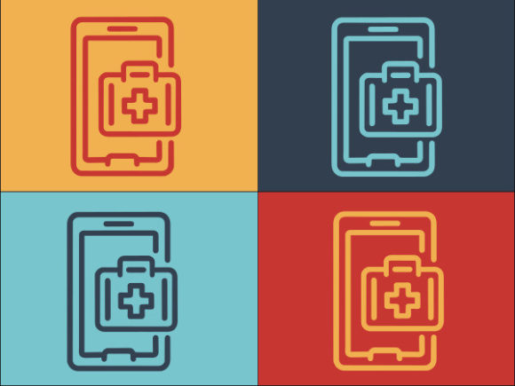 Digital Medical Help: Modern Graphics & Logos