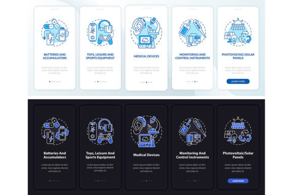 E-Scrap Onboarding Graphics & Templates