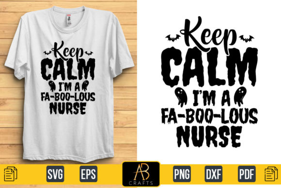 Keep Calm Fa-b00-lous Nurse Graphics & Print Templates