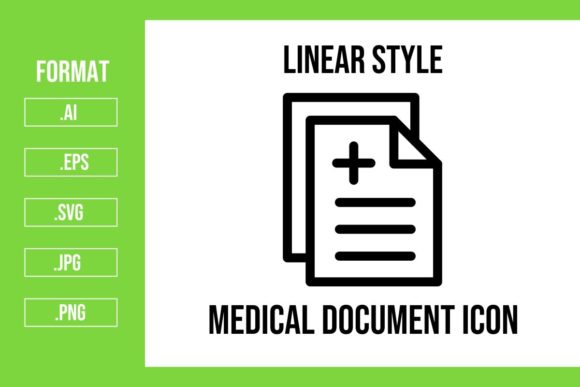 Medical Document Icon: Graphics and Icons