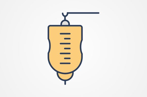 Medical Drip Line Filled Icon: Graphics & Icons Review