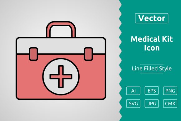 Medical Kit Icon for Graphics and Icons