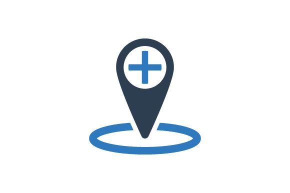 Medical Location Hospital Map Graphics & Icons Review