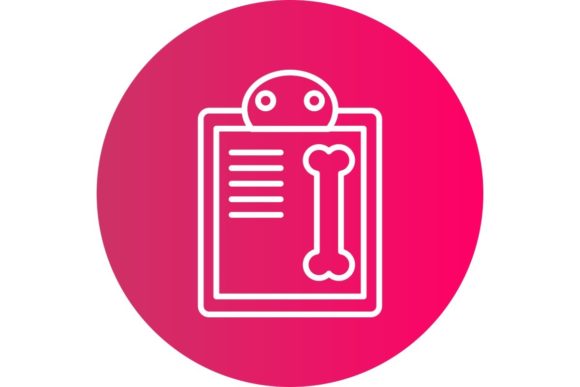 Reviewing the Medical File Line Circle Gradient Icon
